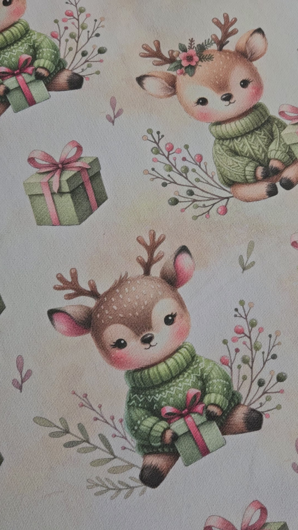 French Terry „Winterreh" / Meterware
