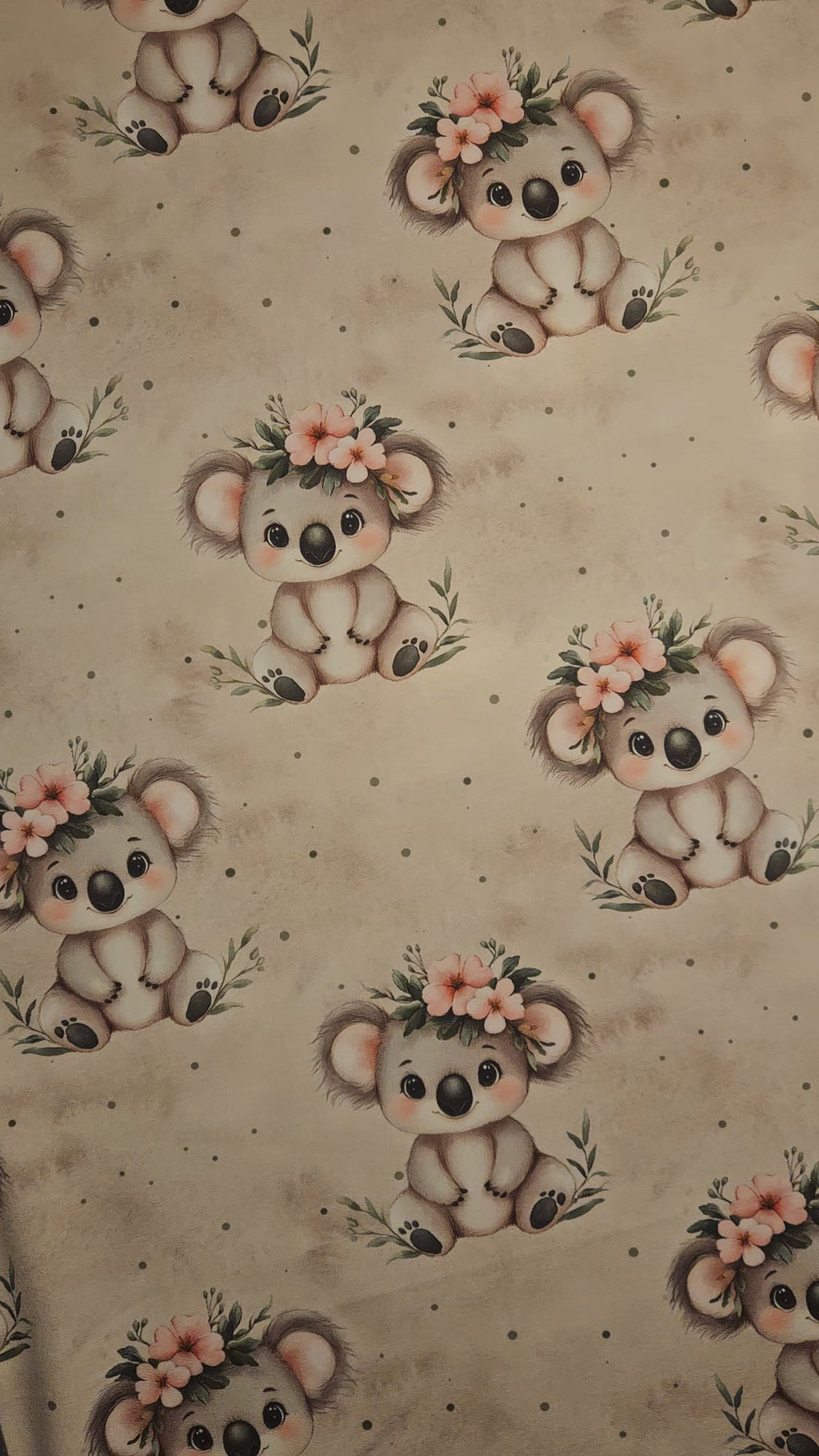 French Terry "Koala Mädchen" / Meterware