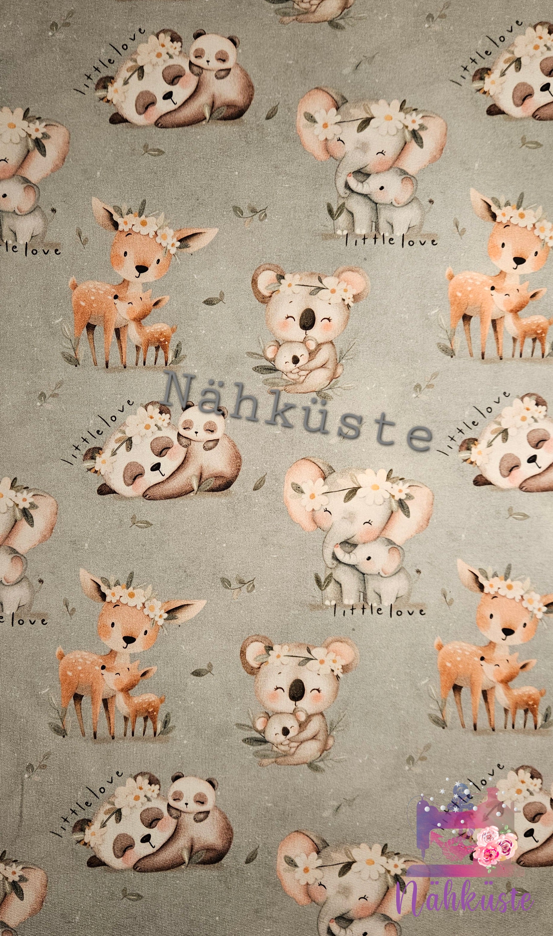 French Terry "Waldtiere" / Meterware