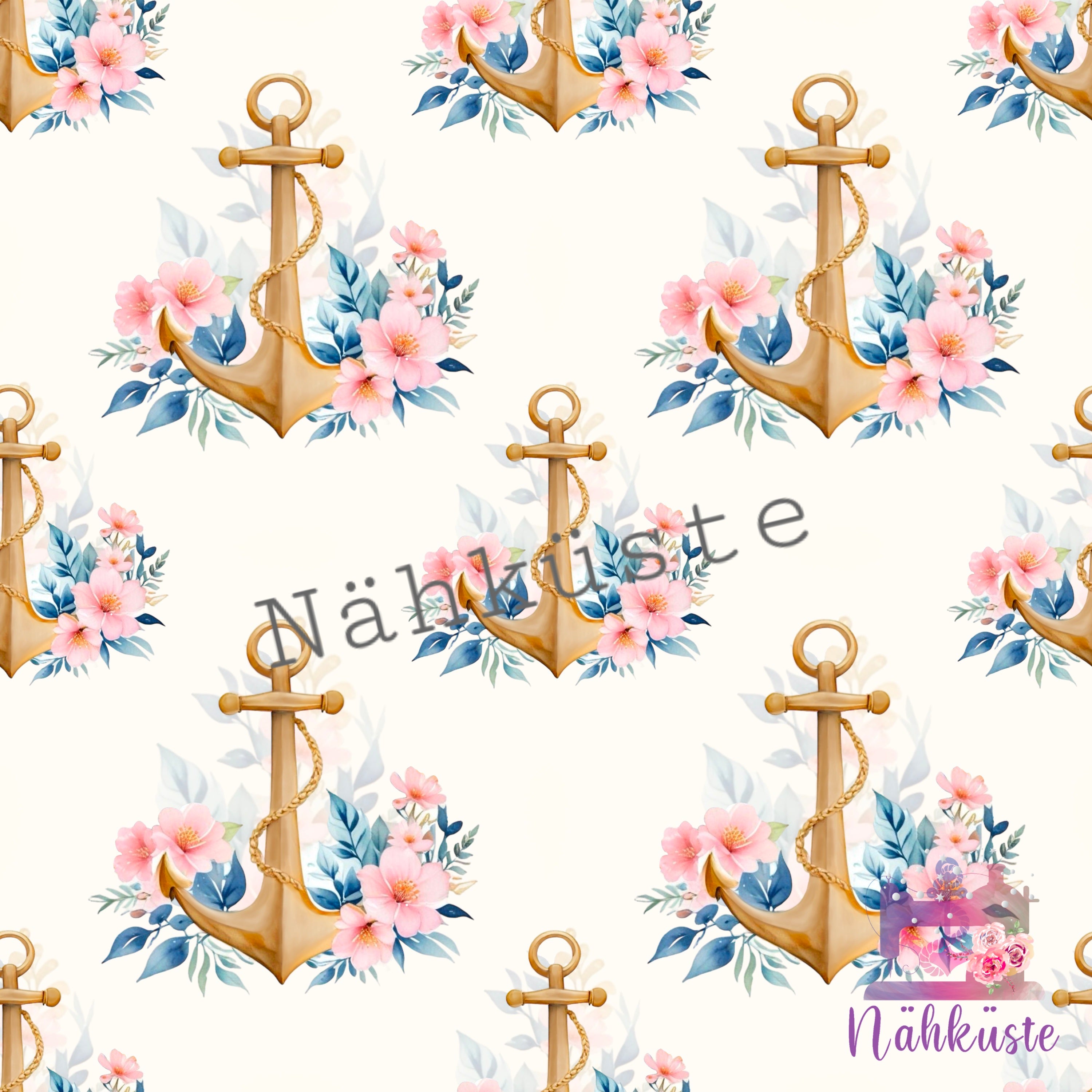 French Terry „Ankerliebe" / Meterware