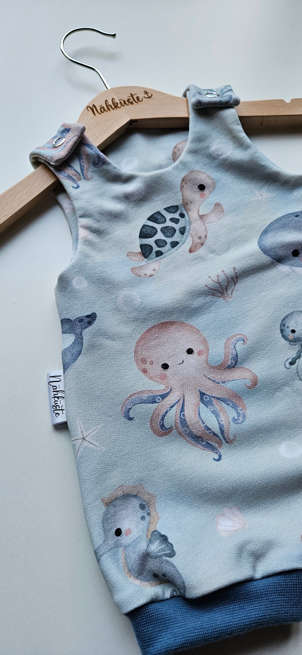 Romper / Strampler kurz „Meerestiere"