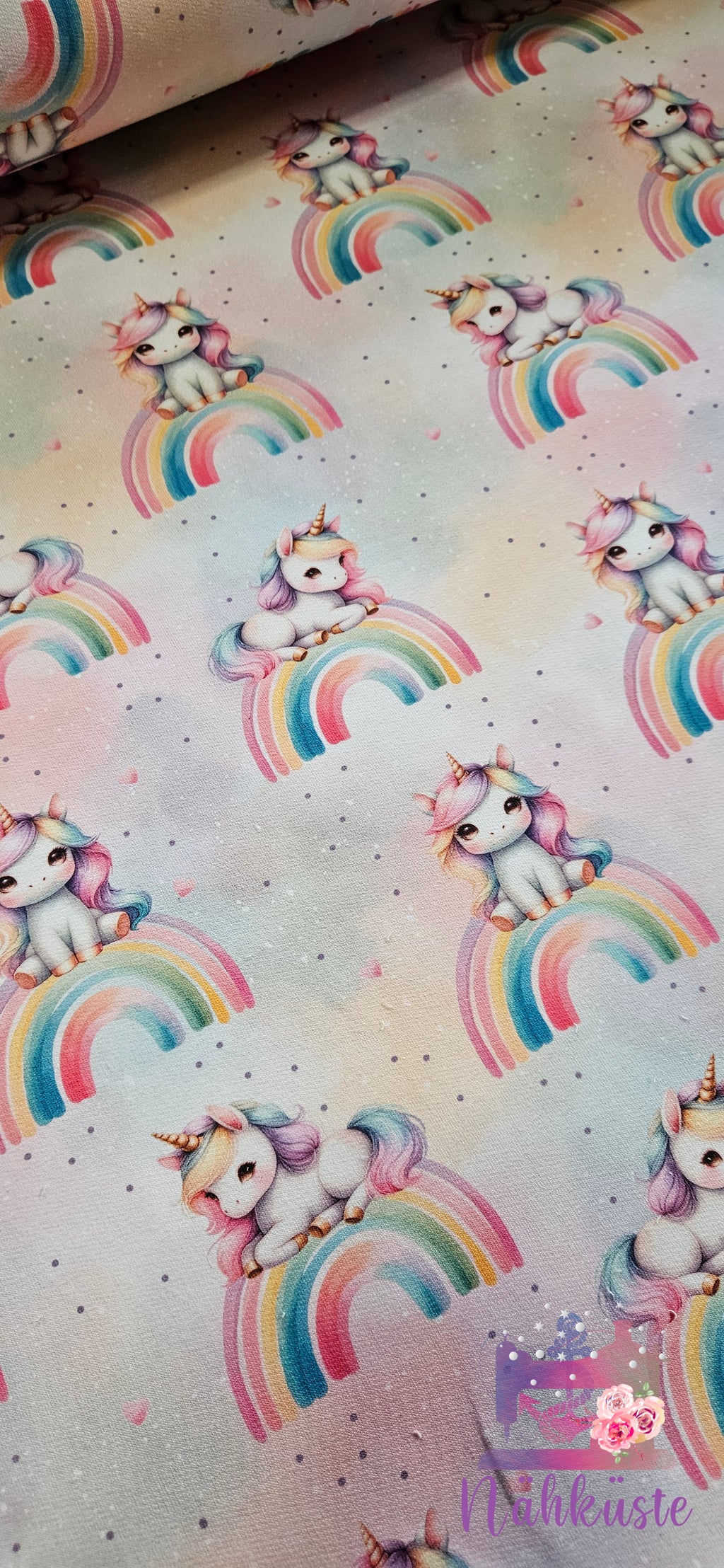 Dreieckstuch "Regenbogeneinhorn"