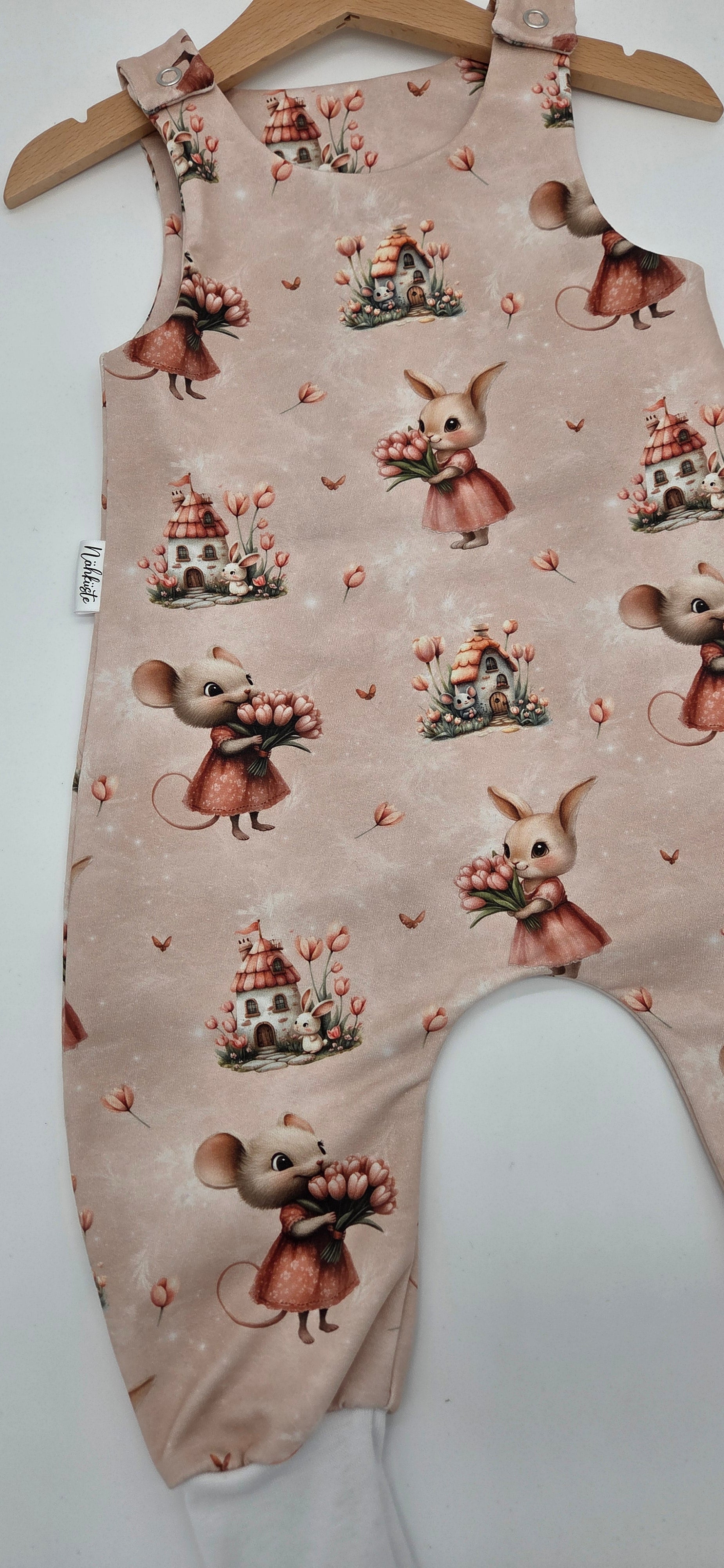 Strampler "Tulpen Maus & Hase"