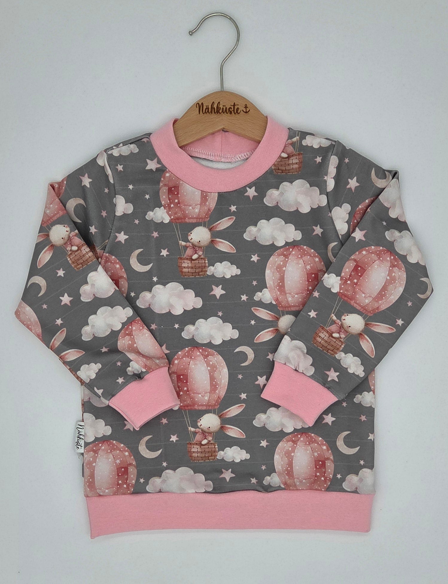 Pullover "Rosa Hase auf Reisen"