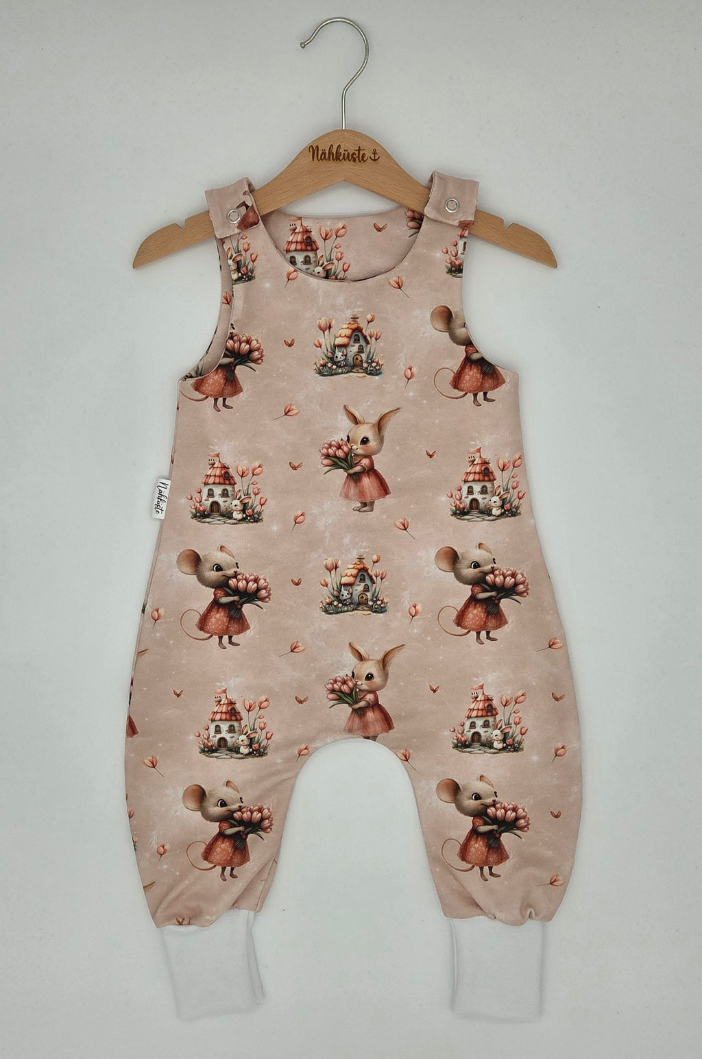 Strampler "Tulpen Maus & Hase"