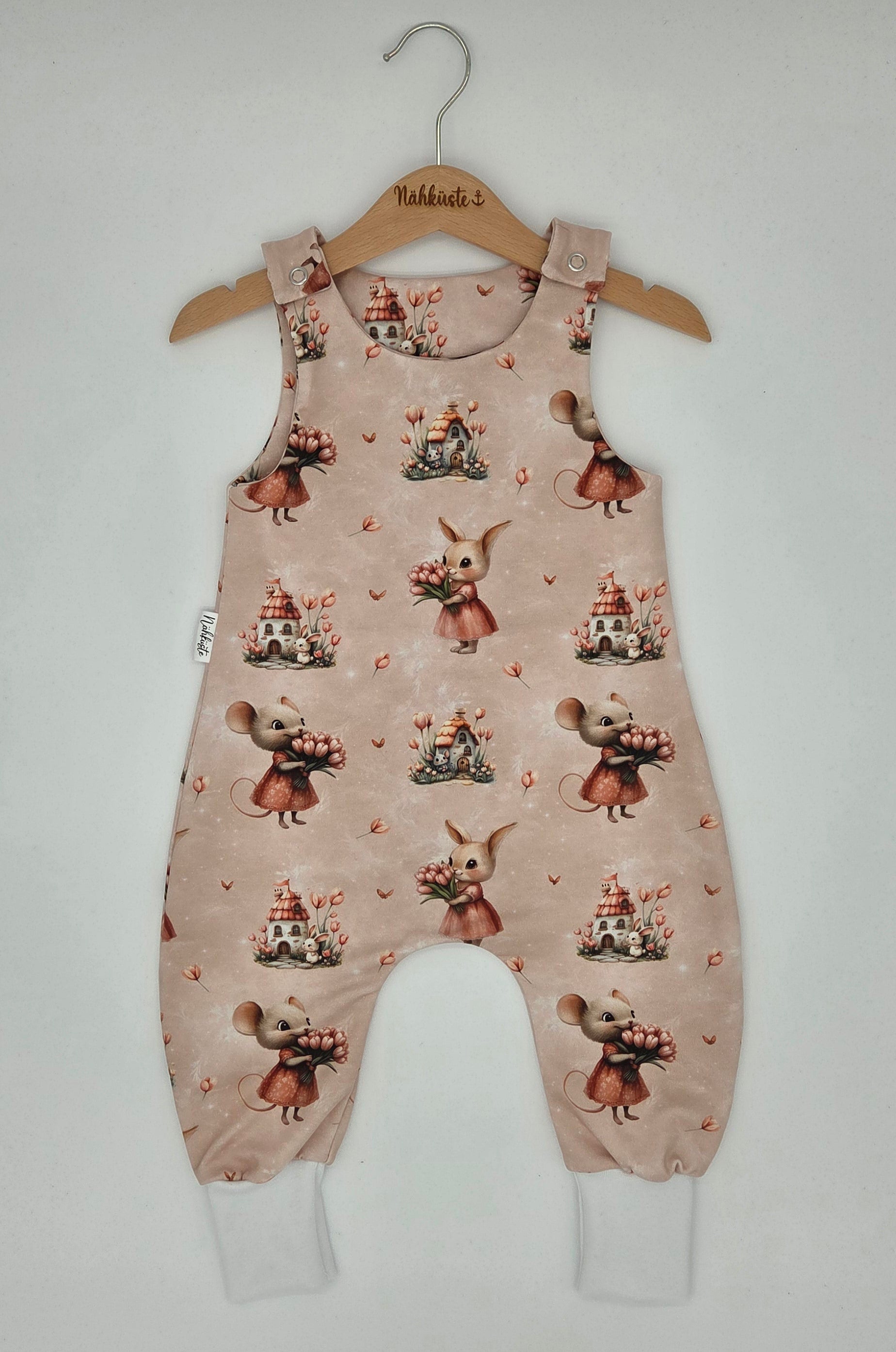 Strampler "Tulpen Maus & Hase"