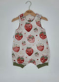 Romper / Strampler kurz „Erdbeeren"