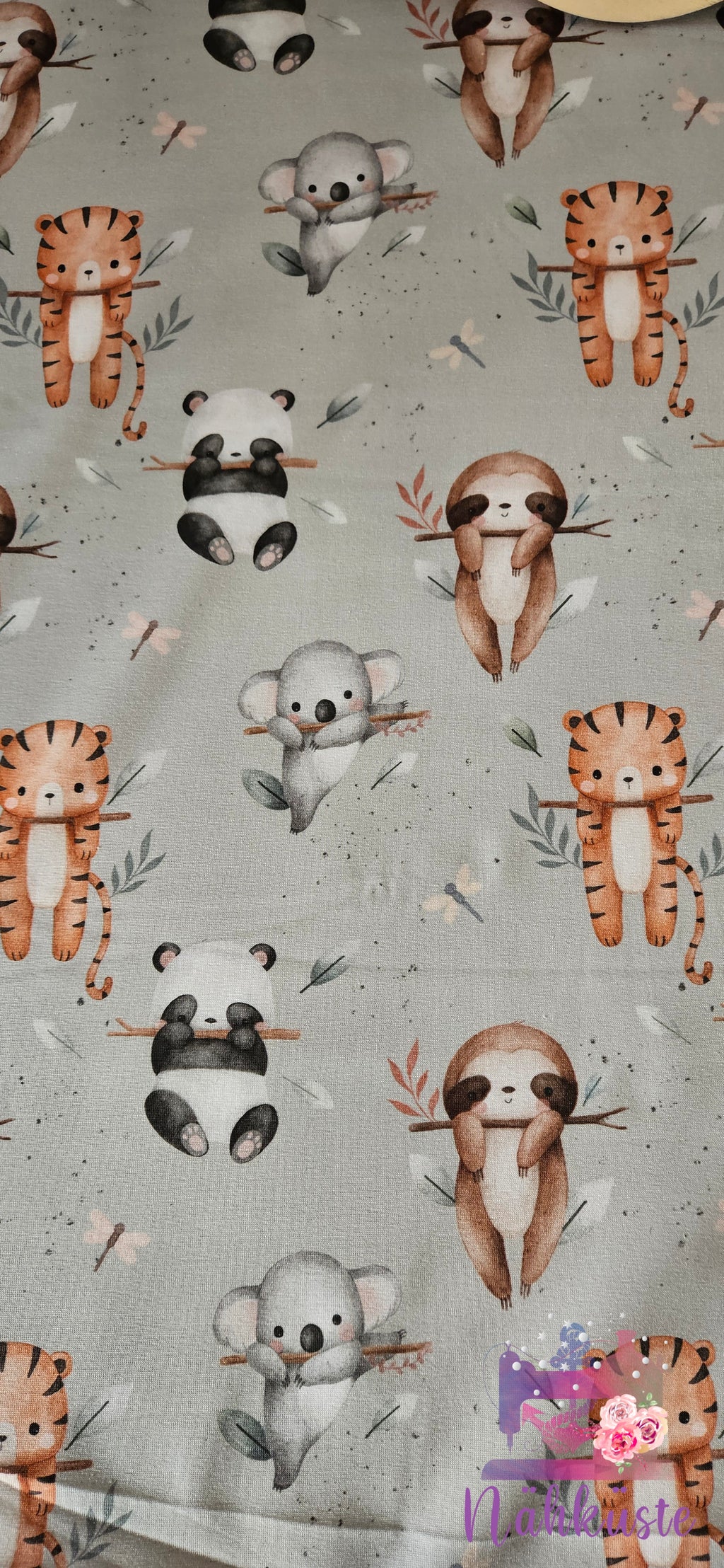 Jersey „Hängetiere“ / Meterware