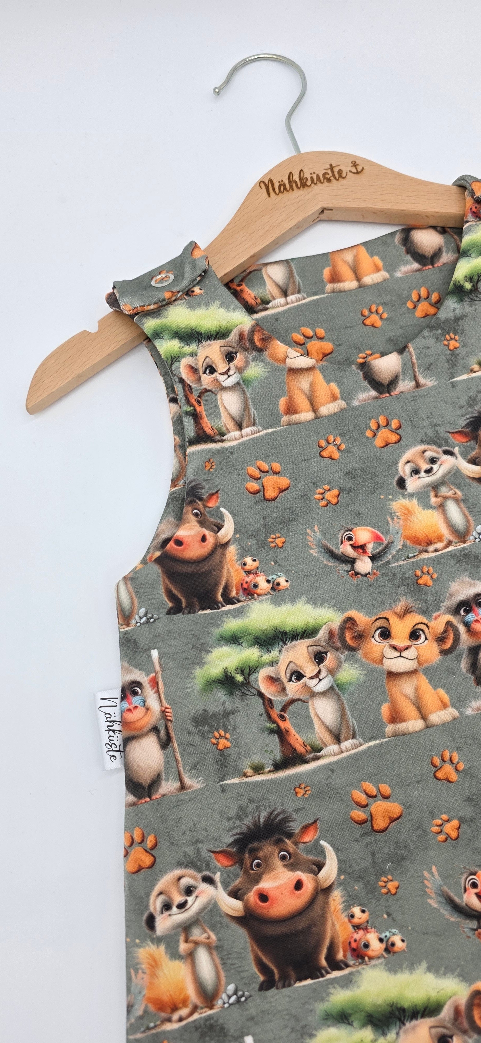 Romper / Strampler kurz „König der Tiere"