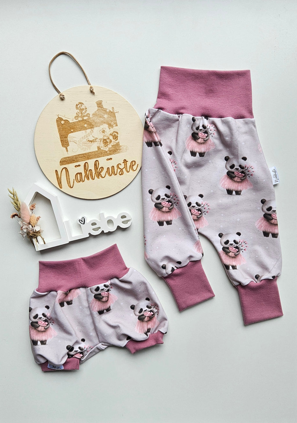 Kurze Pumphose "Panda Mädchen"