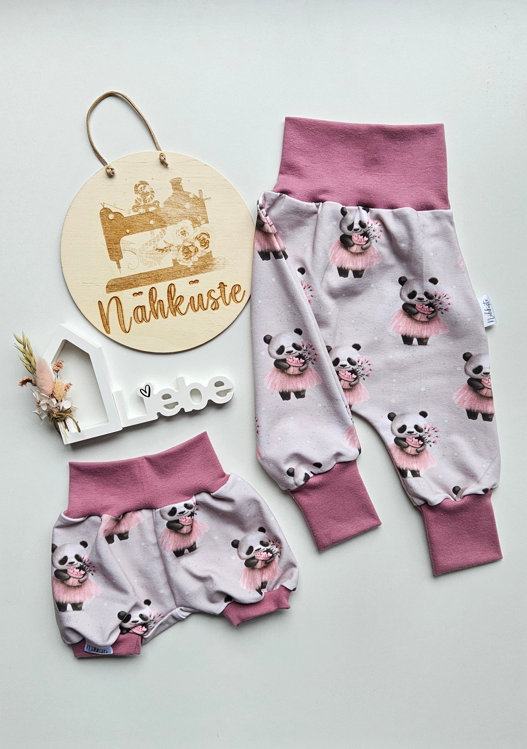 Kurze Pumphose "Panda Mädchen"
