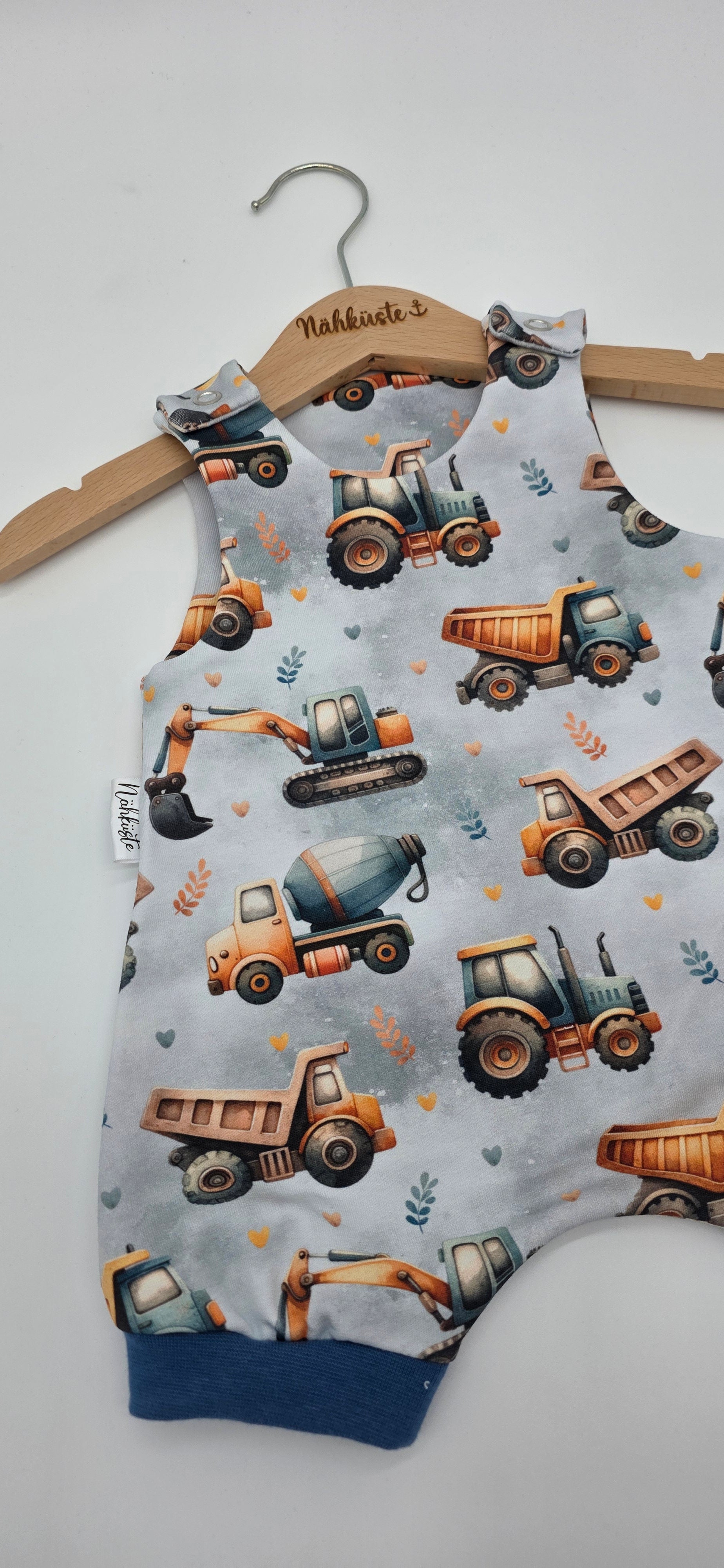 Romper / Strampler kurz „Bagger,LKW&Co."