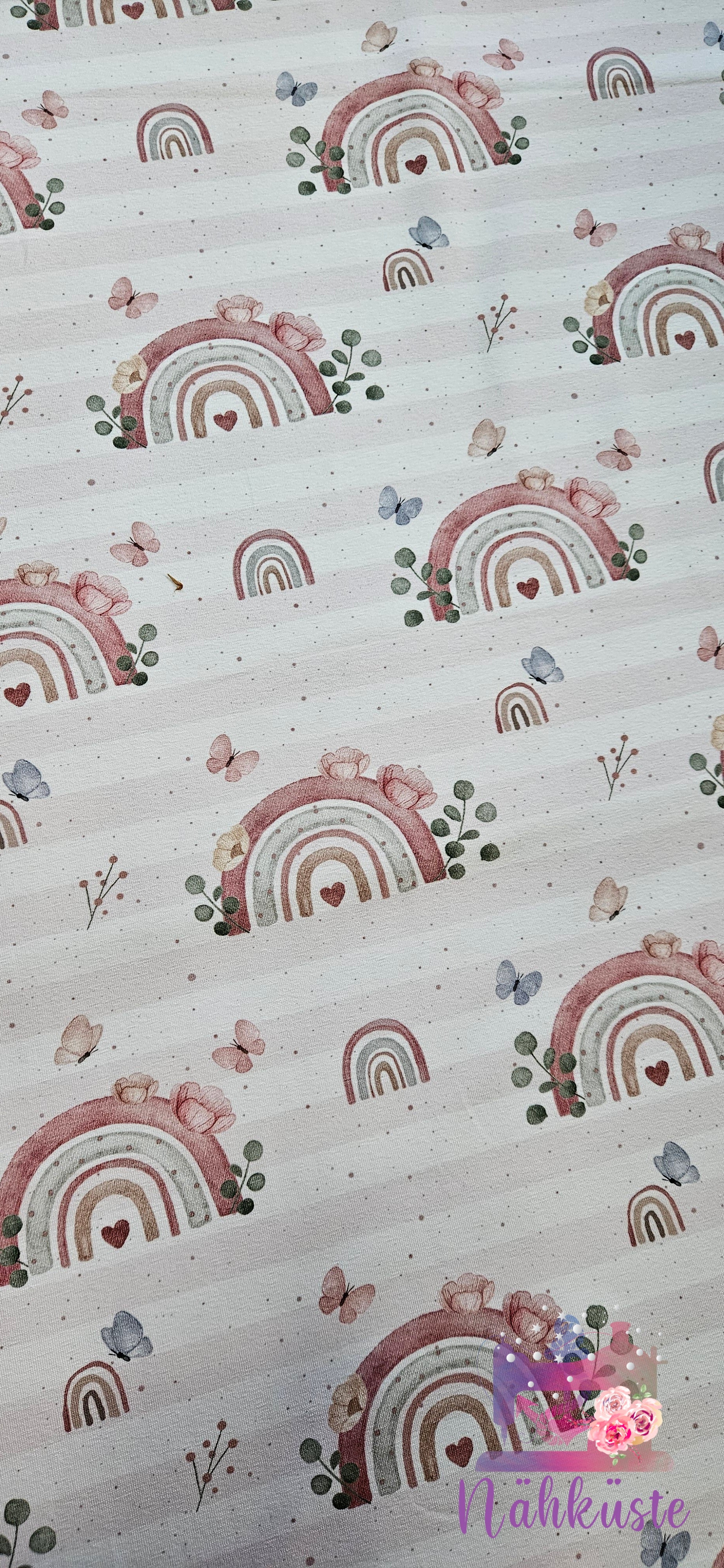 Jersey „Regenbogen Mädchen“ / Meterware