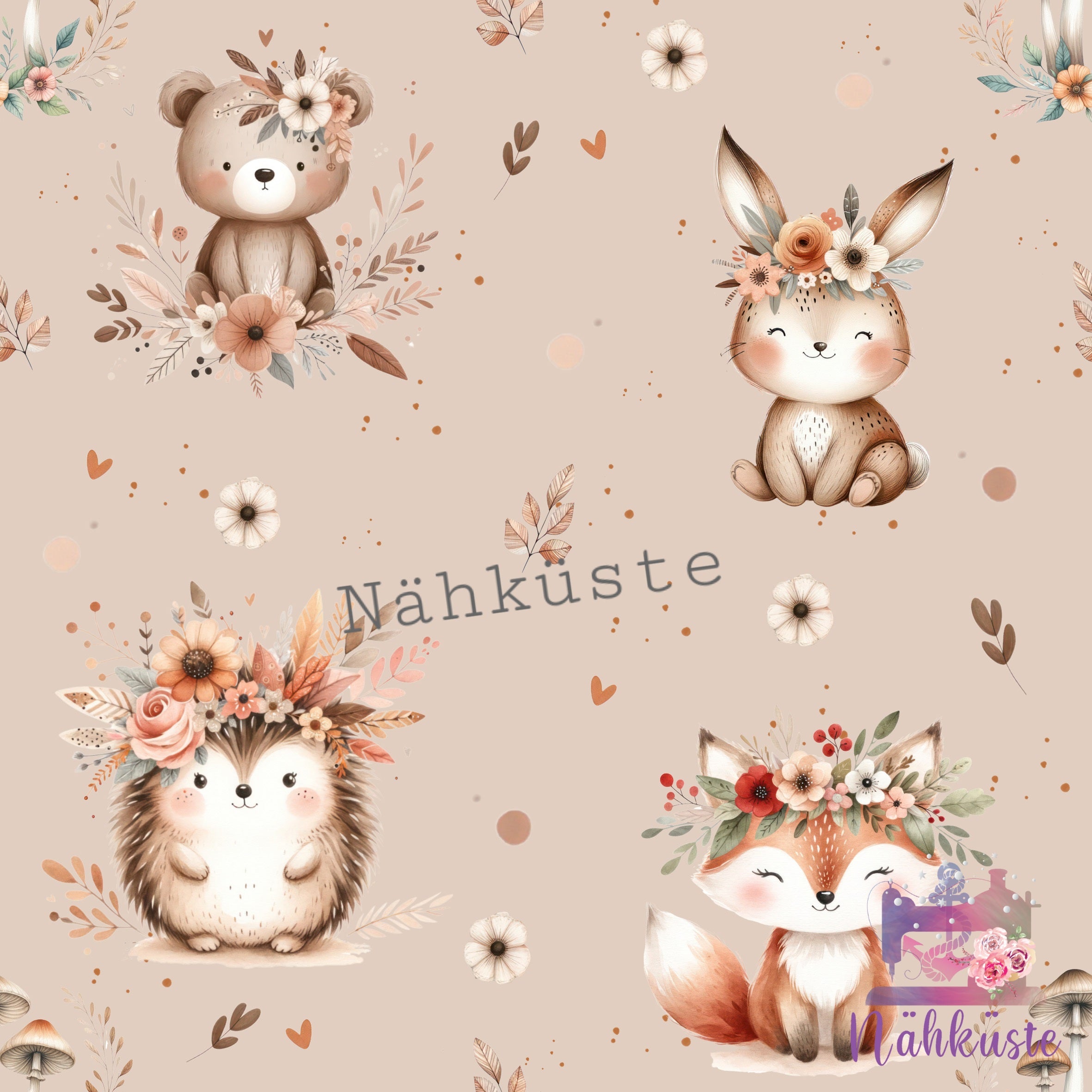 Pullover „Boho Tiere"