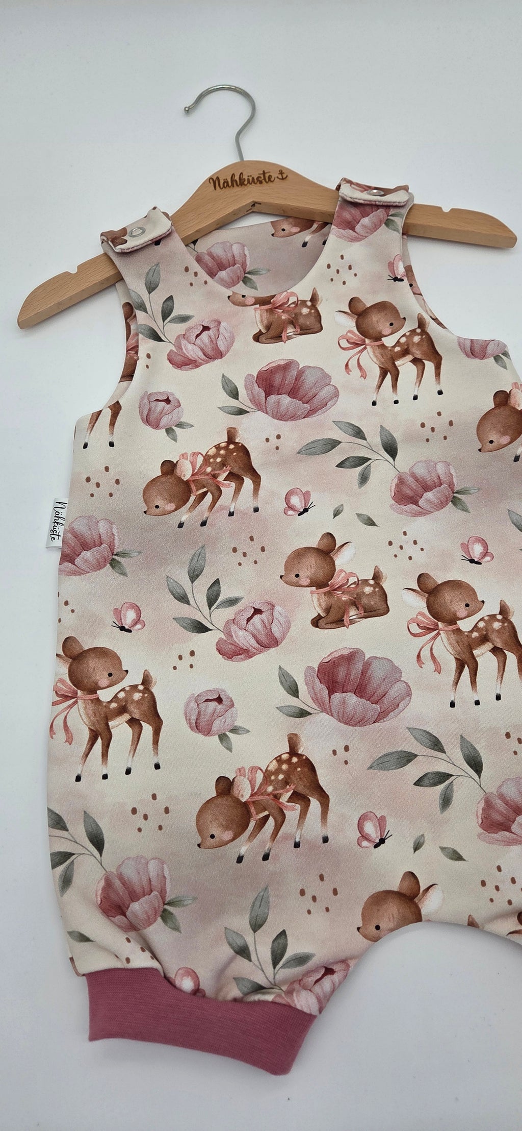 Romper / Strampler kurz „Flower Bambi"