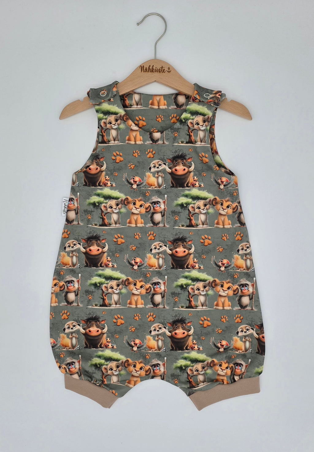 Romper / Strampler kurz „König der Tiere"