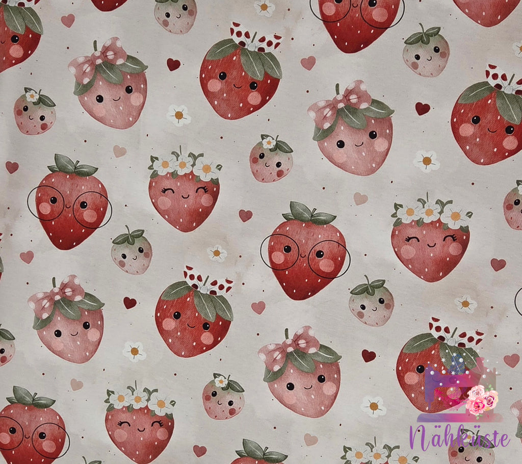 Dreieckstuch "Erdbeeren"