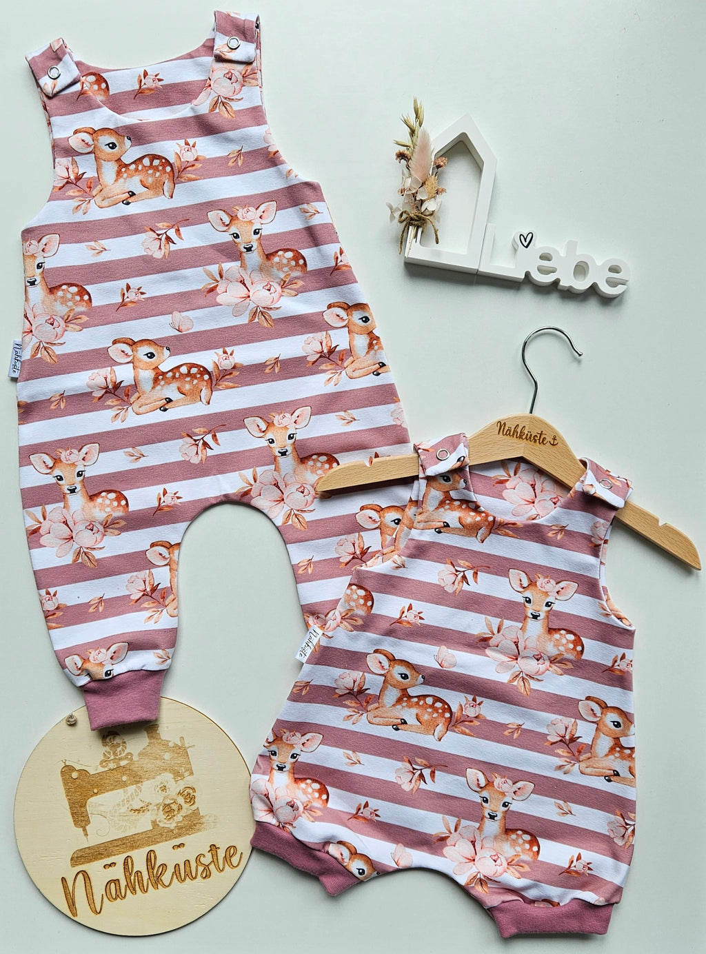 Strampler „Bambi gestreift"