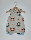 Romper / Strampler kurz „Piratentiere"